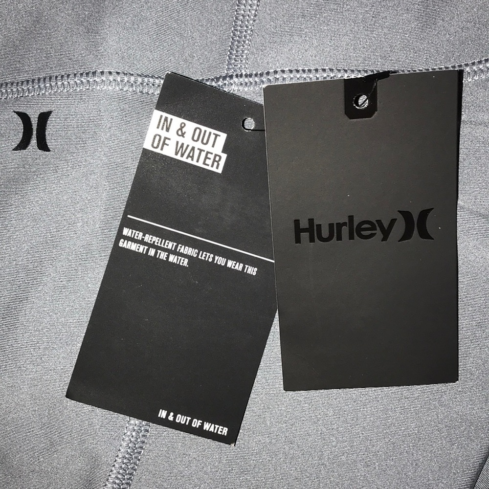 Hurley NWT gray surf shorts sz M UPF 50+ - Picture 5 of 6
